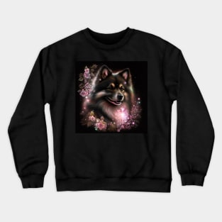 Shimmery Finnish Lapphund Crewneck Sweatshirt